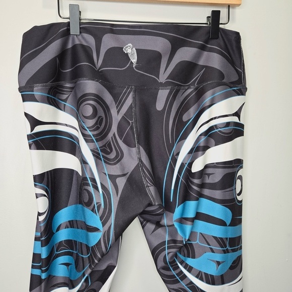 Nominou Legging Wolf and Moon Teal Legging Size XXL - Picture 5 of 13